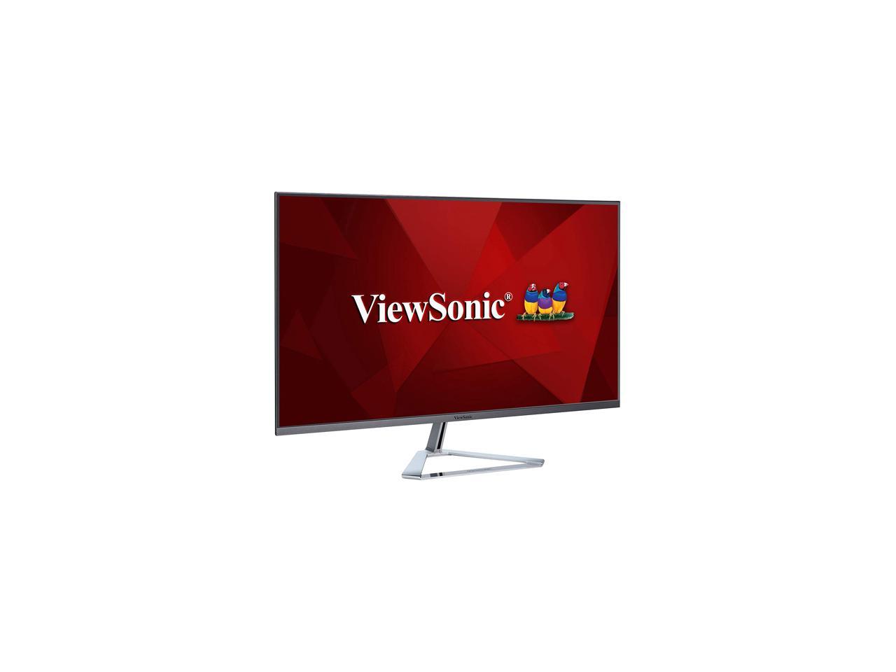 ViewSonic VX3276-mhd 32" (Actual size 31.5") Full HD 1920 x 1080 HDMI DisplayPort VGA Built-in Speakers Flicker-Free Frameless Bezel Ultra Slim IPS LED Backlight Monitor