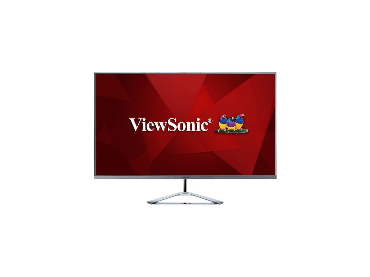 ViewSonic VX3276-mhd 32" (Actual size 31.5") Full HD 1920 x 1080 HDMI DisplayPort VGA Built-in Speakers Flicker-Free Frameless Bezel Ultra Slim IPS LED Backlight Monitor