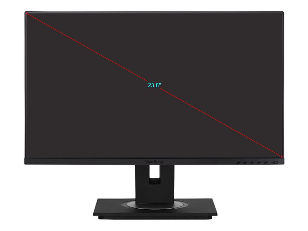 ViewSonic VG2456 24" (Actual size 23.8") Full HD 1920 x 1080 5ms 75Hz USB Type-C HDMI DisplayPort (In/Out) USB 3.2 Hub Built-in Speakers Anti-Glare LED Backlit IPS Monitor