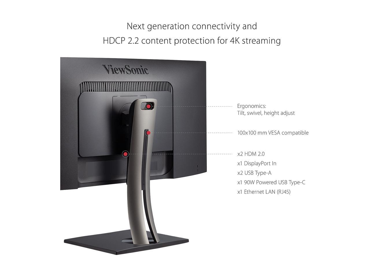 ViewSonic VP3481a 34 Inch Premium WQHD+ Curved Ultrawide Monitor with FreeSync, 100Hz, ColorPro 100% sRGB Rec 709, 14-bit 3D LUT, Eye Care, 90W USB C, HDMI, DisplayPort for Home and Office