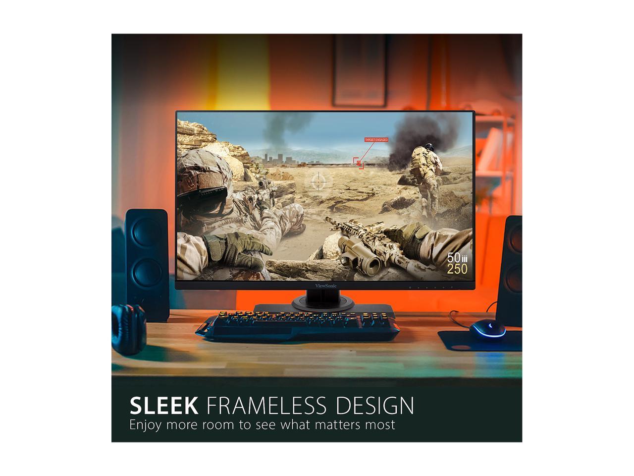 ViewSonic XG2431 24 Inch 1080p 240Hz 1ms Gaming Monitor with AMD FreeSync Premium, Advanced Ergonomics, Eye Care, HDMI and DisplayPort for Esports