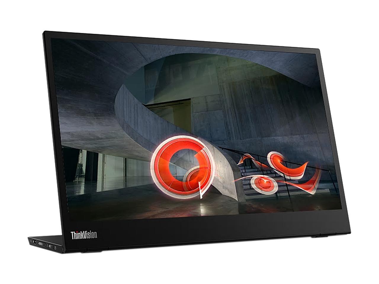 Lenovo ThinkVision M14 14" Full HD 1920 x 1080 6ms 2xUSB Type-C Ports WideScreen Backlit LED LCD Mobile Monitor
