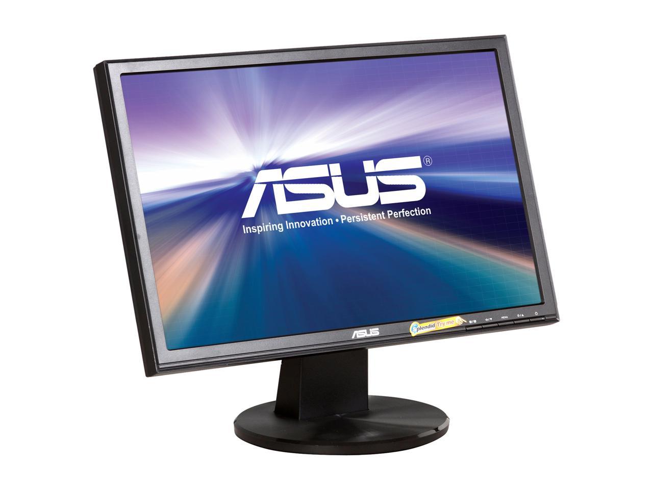 ASUS VW Series VW199T-P Black 19.1" 1440 x 900 5ms Widescreen LED Backlight LCD Monitor, 250 cd/m2, ASCR 10,000,000:1, Built-in Speakers
