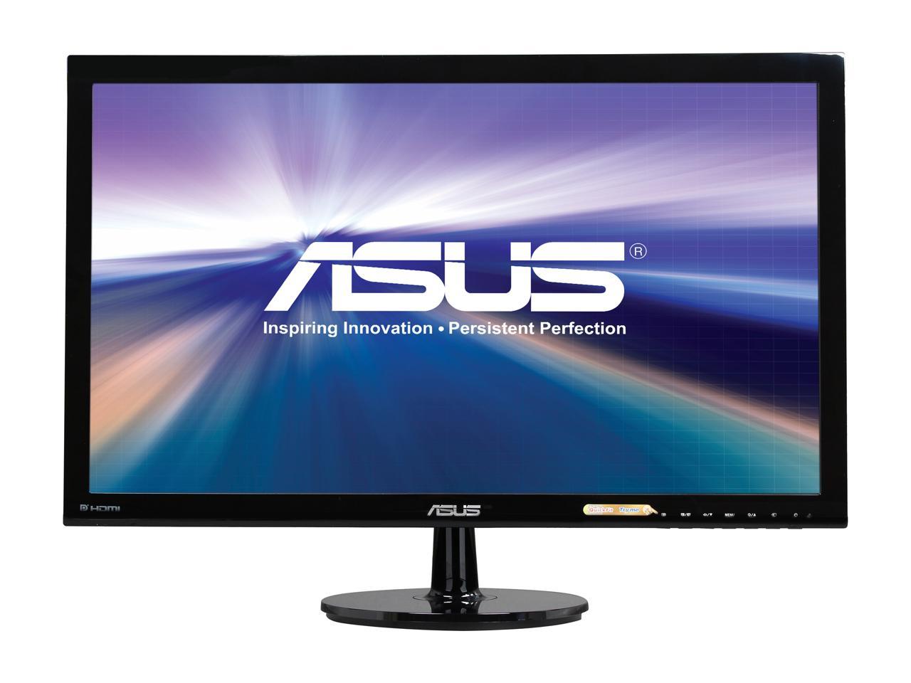 ASUS VS278Q-P Black 27" 1ms (GTG) Widescreen LCD/LED Monitor, 300 cd/m2 DCR 80,000,000:1, Dual Built-in Speakers, VESA Mountable, Extensive Connectivity, Dual HDMI/D-Sub/DisplayPort