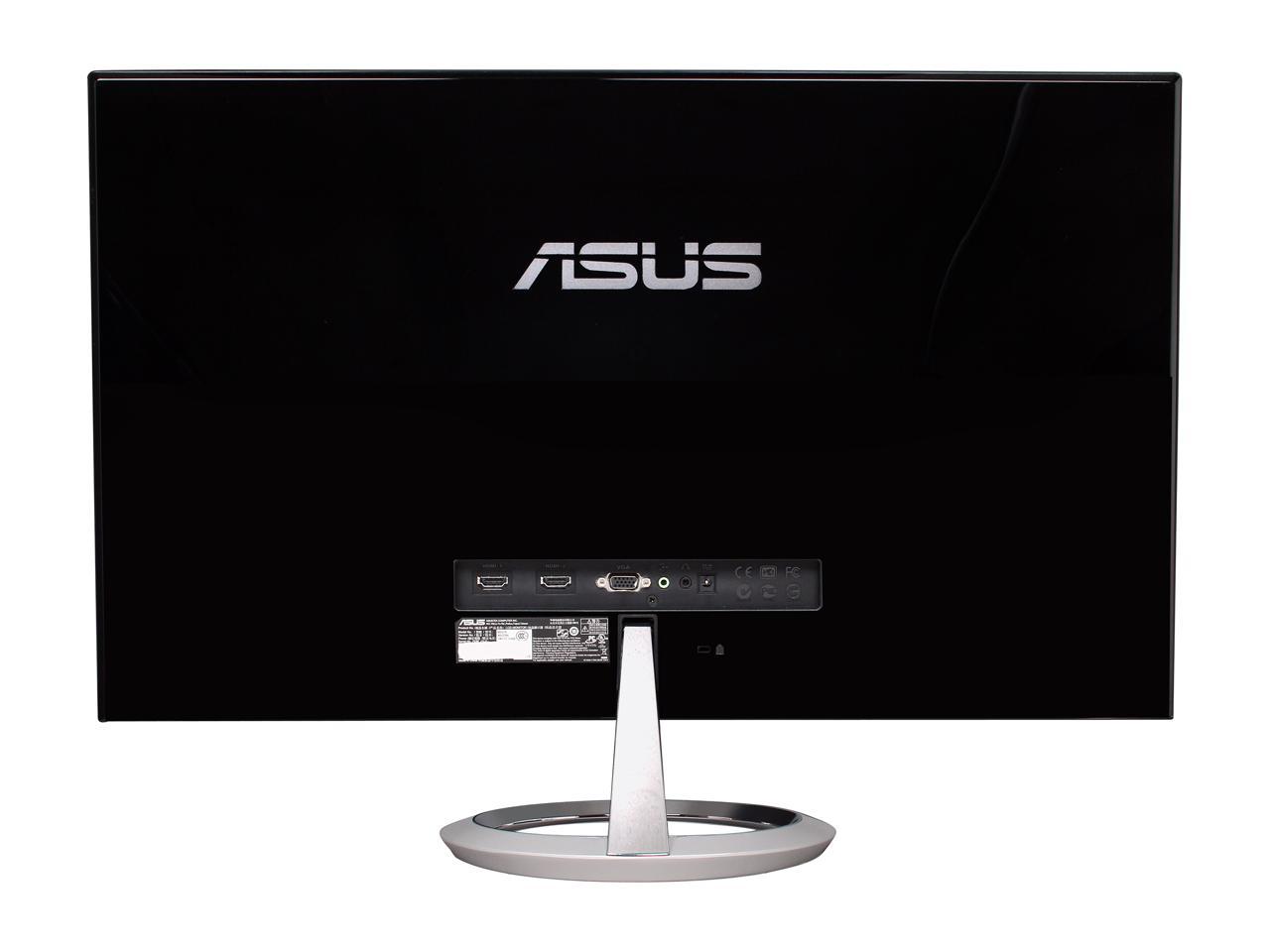 ASUS Designo MX279H Silver & Black 27" Frameless Widescreen Monitor FHD (1920x1080) AH-IPS 5ms (GTG) Built-in Audio by Bang & Olufsen ICEpower® 2 x HDMI D-Sub 3.5mm Earphone Jack 250 cd/m2 ASCR 80,000,000:1