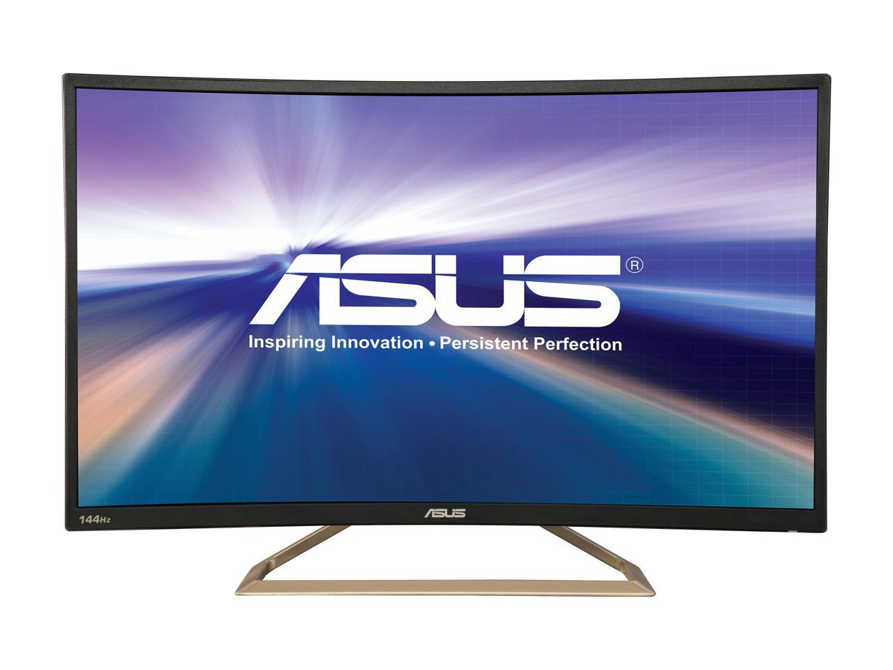 ASUS Curved Widescreen VA326H 31.5" Full HD 1080p 4ms (GTG) 144Hz HDMI VGA DVI Eye Care Monitor