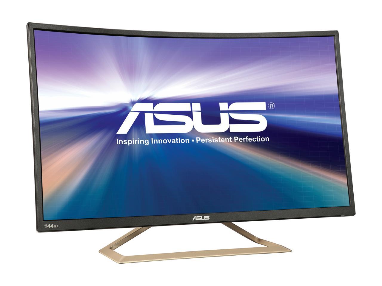 ASUS Curved Widescreen VA326H 31.5" Full HD 1080p 4ms (GTG) 144Hz HDMI VGA DVI Eye Care Monitor