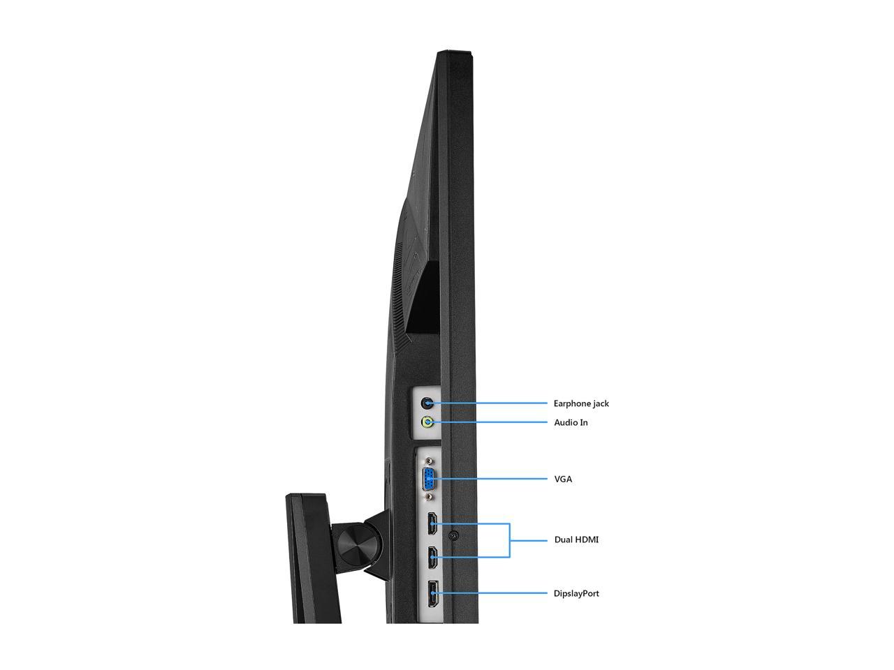 ASUS VG275Q Black 27" Full HD 1920 x 1080 75Hz 1ms 2xHDMI VGA DisplayPort FreeSync Adaptive Sync ASUS Eye Care Ultra Low-Blue Light Flicker-Free Technology Backlit LED Console Gaming Monitor