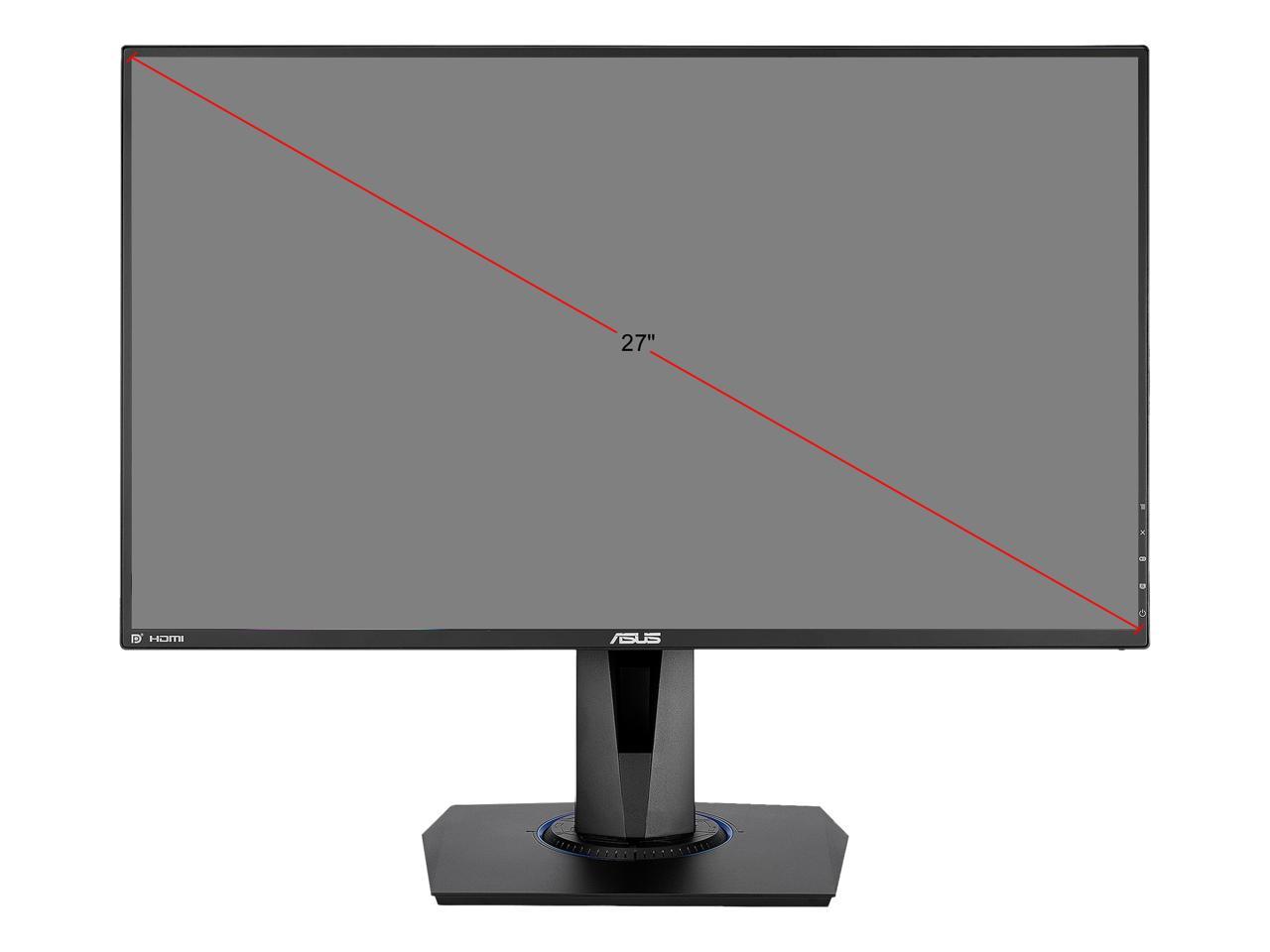 ASUS VG275Q Black 27" Full HD 1920 x 1080 75Hz 1ms 2xHDMI VGA DisplayPort FreeSync Adaptive Sync ASUS Eye Care Ultra Low-Blue Light Flicker-Free Technology Backlit LED Console Gaming Monitor