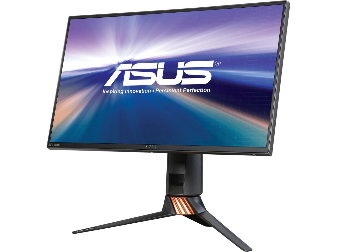 ASUS ROG Swift PG258Q 25" (Actual size 24.5") 1ms (GTG) 240 Hz NVIDIA G-Sync Frameless Gaming Monitor, 400 cd/m2 1000:1, VESA Mountable, Height, Tilt, Swivel and Pivot Adjustable, HDMI, USB 3.0