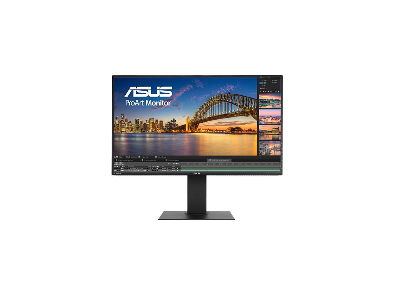 Asus Professional - Grade ProArt PA328Q Black 32" 6ms (GTG) 4K /UHD 3840X2160 IPS LED Backlight LCD Monitor, Ergonomically-designed stand with Tilt,Swivel,Pivot,Height Adjustable, built in Speakers