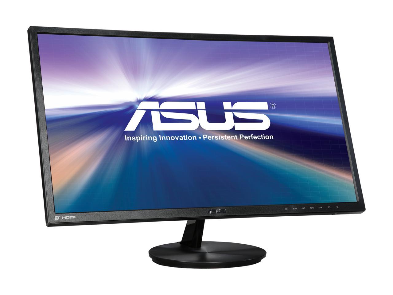 Asus VN248Q-P Super Narrow Frame 23.8" 5ms (GTG) Widescreen LED Backlight LCD Monitor IPS 80,000,000:1, DisplayPort, HDMI, Built-in Speakers