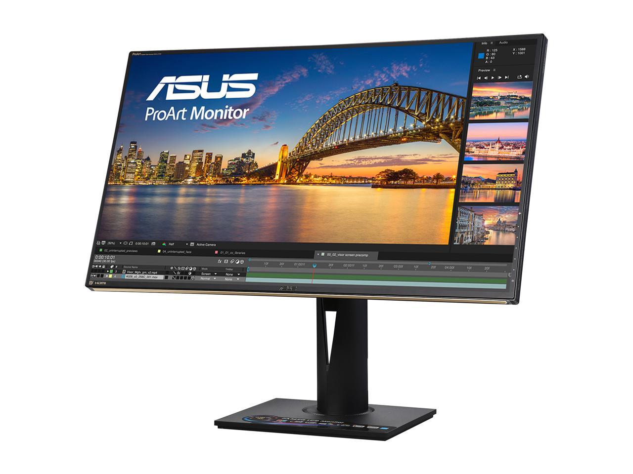 ASUS ProArt PA329Q 32" UHD 3840 x 2160 (4K) 5ms (GTG) 60 Hz 4 x HDMI, DisplayPort, Mini Mini DisplayPort, Card Reader Built-in Speakers IPS Professional Monitor, Quantum Dot, 99.5% Adobe RGB, Hardware Calibration, Color Accuracy Delta E< 2