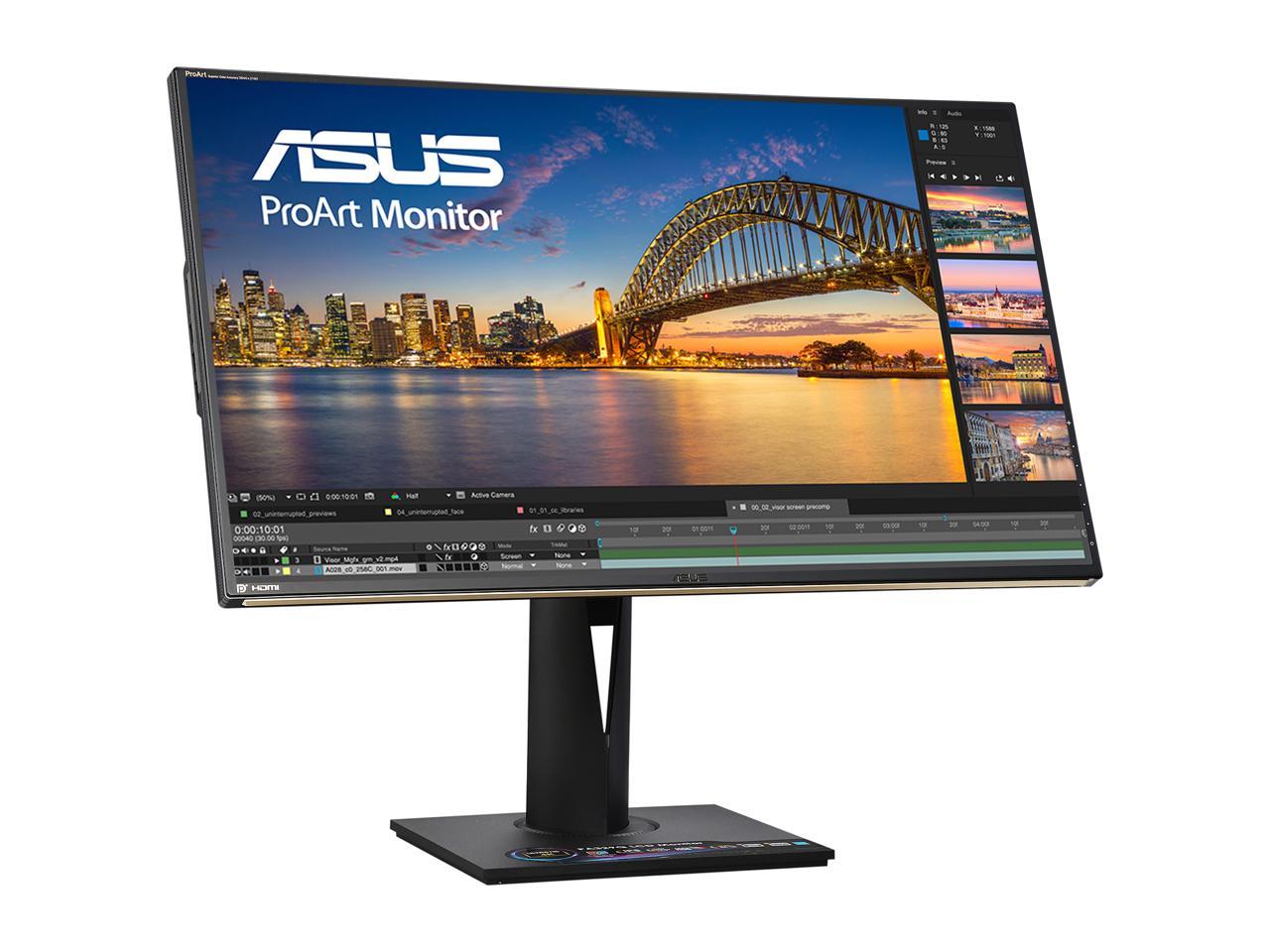 ASUS ProArt PA329Q 32" UHD 3840 x 2160 (4K) 5ms (GTG) 60 Hz 4 x HDMI, DisplayPort, Mini Mini DisplayPort, Card Reader Built-in Speakers IPS Professional Monitor, Quantum Dot, 99.5% Adobe RGB, Hardware Calibration, Color Accuracy Delta E< 2