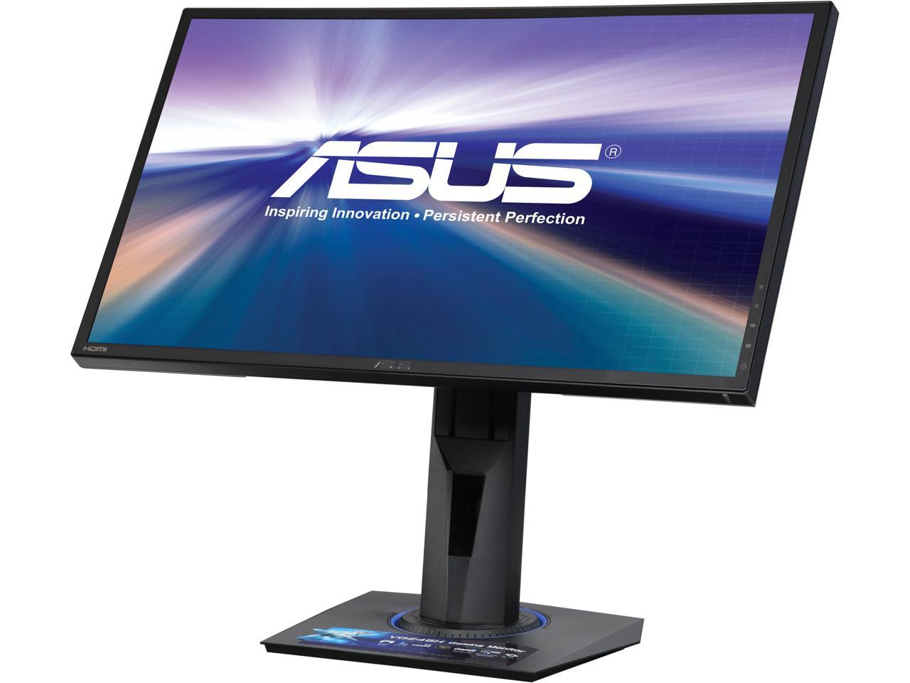 ASUS VG245H Black 24" 1ms (GTG) Widescreen 2x HDMI Asus Eye Care with Ultra Low-Blue Light & Flicker-Free Console Gaming Monitor AMD FreeSync Built-in Speakers VESA Mountable Height & Pivot Adjustment
