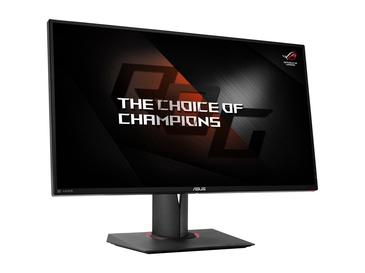 ASUS ROG Swift PG278QR Black 27" 1ms (GTG) 165Hz WQHD 2560 x 1440 NVIDIA G-Sync Gaming Monitor, VESA Mountable, USB 3.0, Tilt, Swivel, Pivot, Height Adjustable