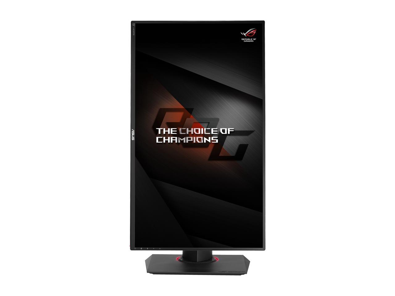 ASUS ROG Swift PG278QR Black 27" 1ms (GTG) 165Hz WQHD 2560 x 1440 NVIDIA G-Sync Gaming Monitor, VESA Mountable, USB 3.0, Tilt, Swivel, Pivot, Height Adjustable