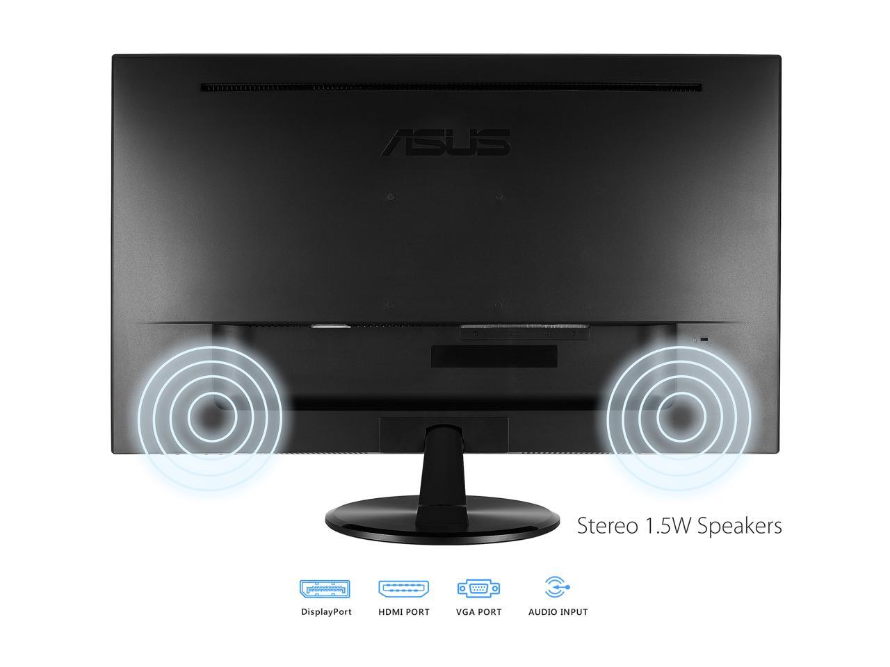 ASUS VP247QG 24" (Actual size 23.6") Full HD 1920 x 1080 1ms DP HDMI VGA Adaptive Sync/FreeSync Eye Care Monitor