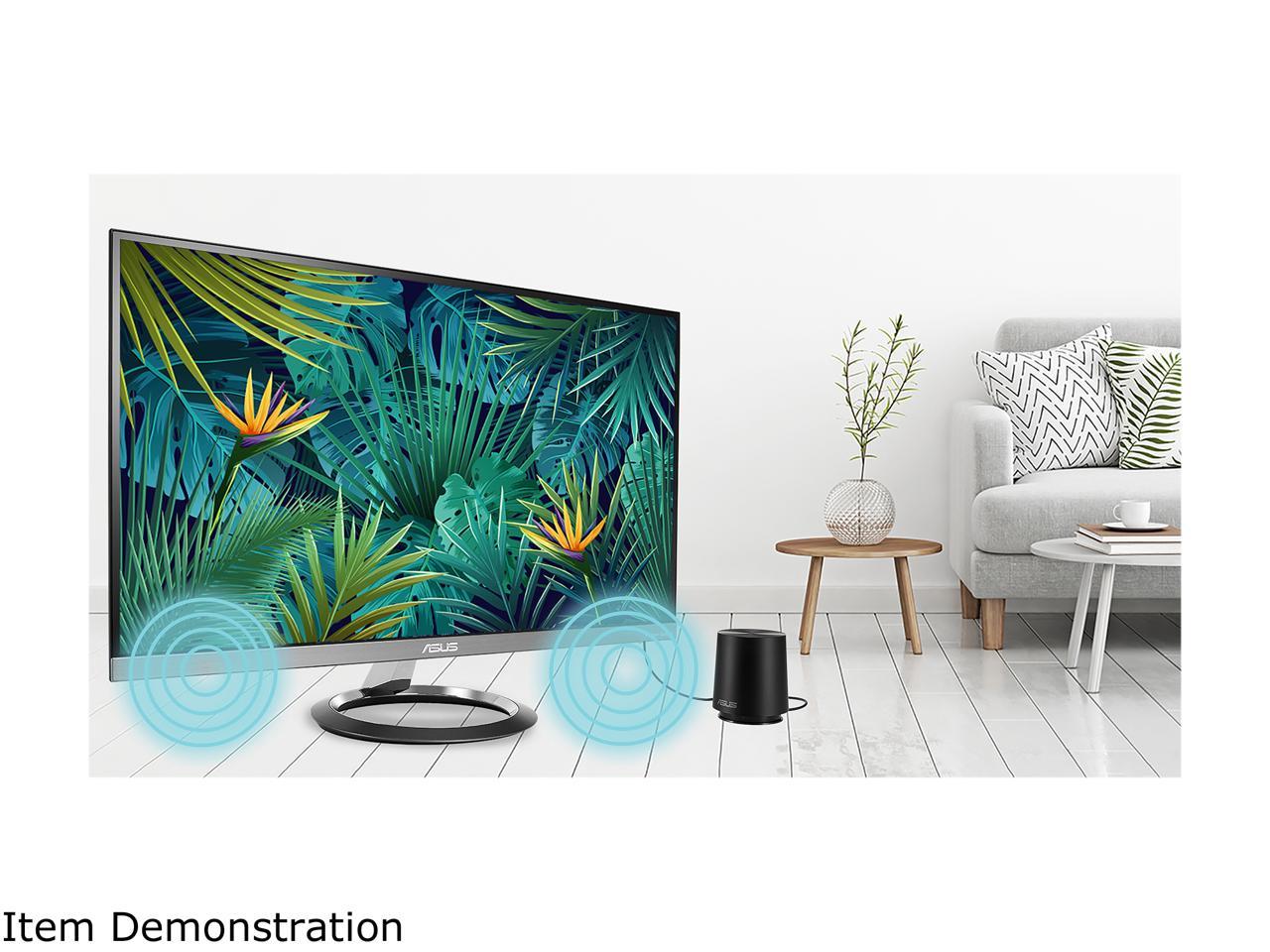 ASUS Designo MZ27AQ Light Gray 27" 5ms (GTG) Widescreen LED Backlight WQHD IPS DP HDMI Eye Care Monitor with Stereo 6W Speakers and 5W Subwoofer 350 cd/m2 ASCR 100,000,000:1 (1,000:1)