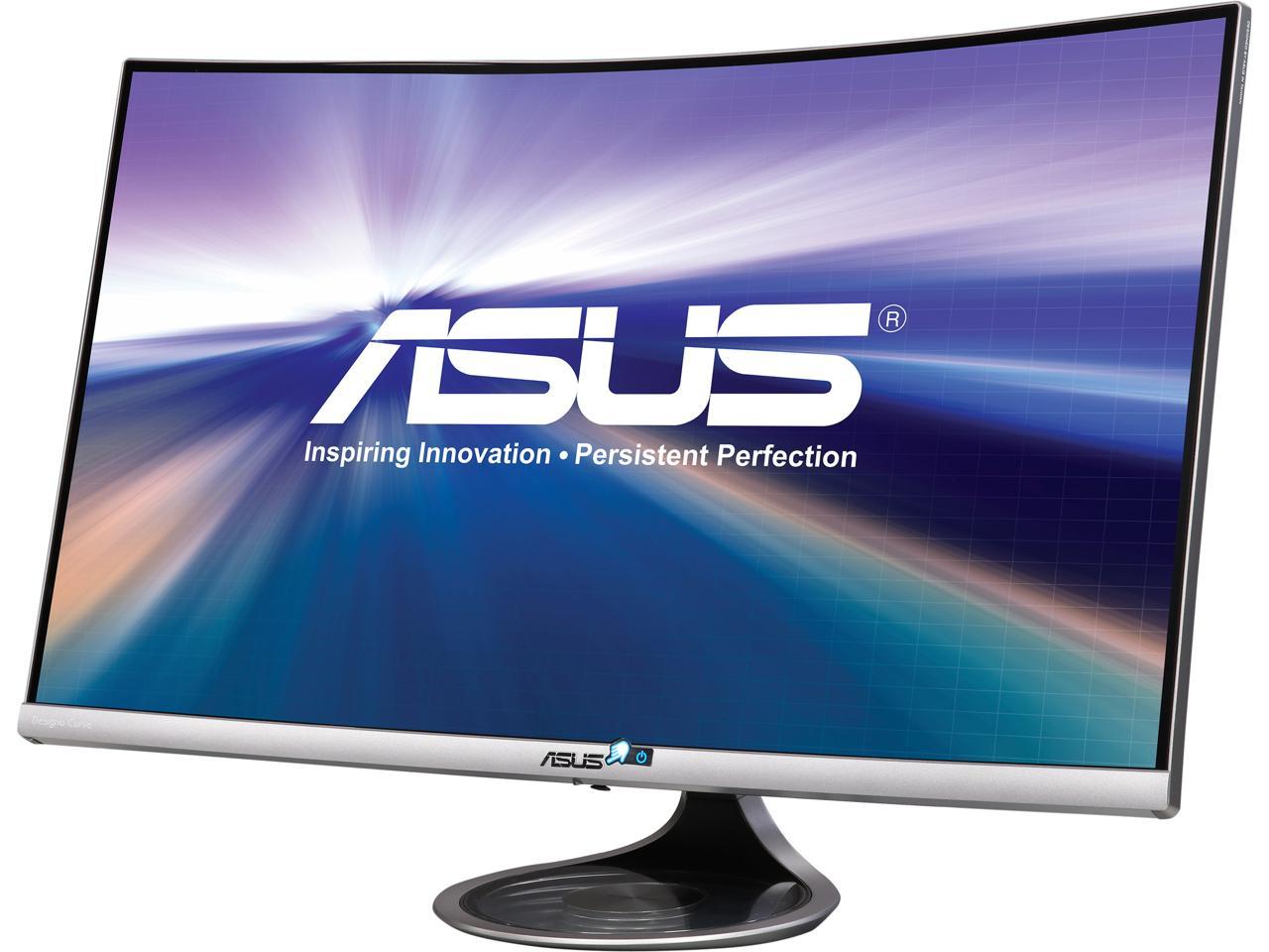 ASUS Designo Curved MX32VQ 31.5� WQHD 75Hz DP HDMI Eye Care Monitor with Adaptive-Sync 300 cd/m2 ASCR 100,000,000:1 (3,000:1)