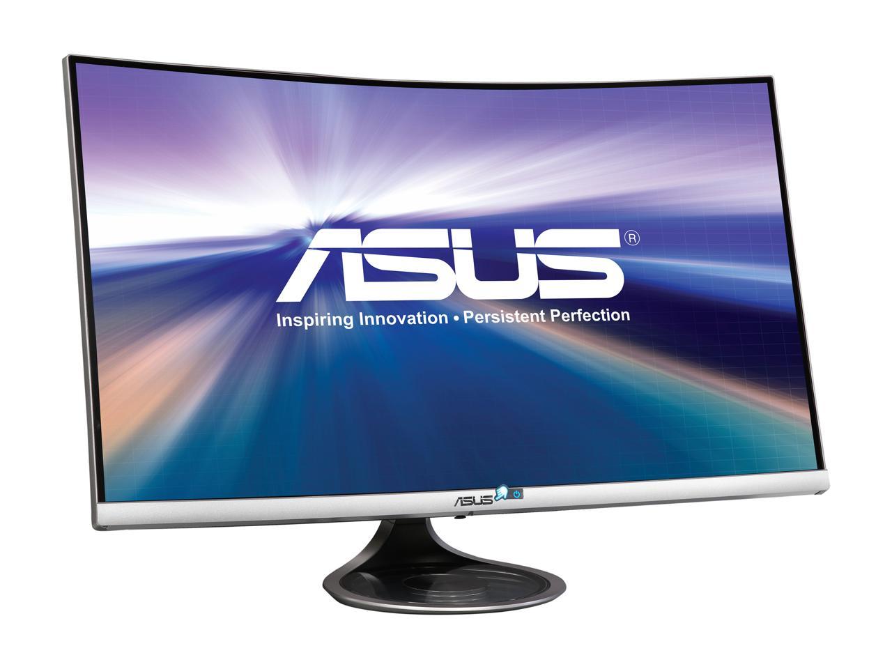 ASUS Designo Curved MX32VQ 31.5� WQHD 75Hz DP HDMI Eye Care Monitor with Adaptive-Sync 300 cd/m2 ASCR 100,000,000:1 (3,000:1)