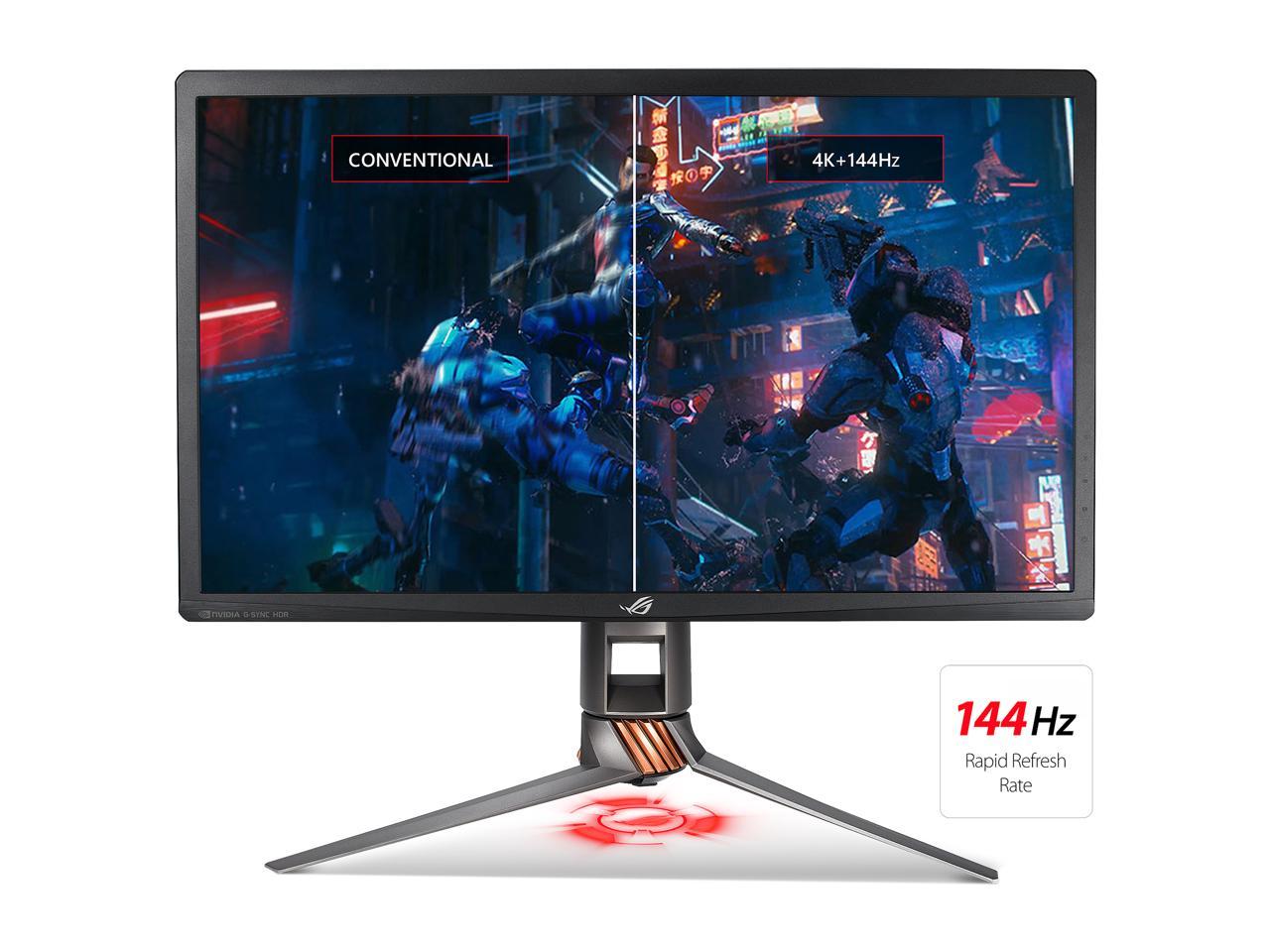 ASUS ROG Swift PG27UQ 27" 4K UHD 144Hz DP HDMI G-SYNC HDR Aura Sync Gaming Monitor with Eye Care