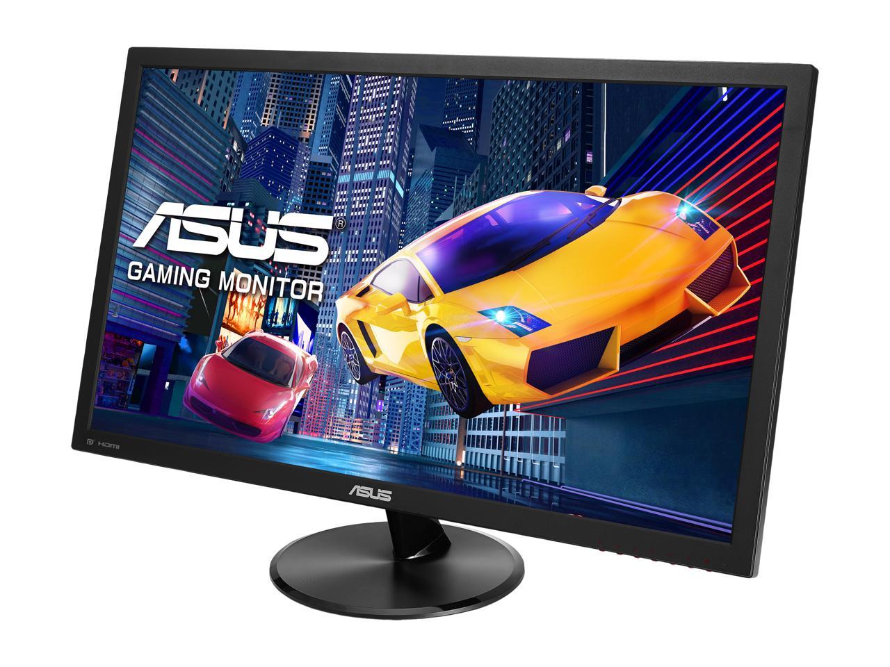 ASUS VP228QG 22" (Actual size 21.5") Full HD 1920 x 1080 1ms 75Hz DisplayPort HDMI VGA Adaptive Sync/FreeSync Asus Eye Care Ultra Low-Blue Light Flicker-Free LED Backlit Gaming Monitor