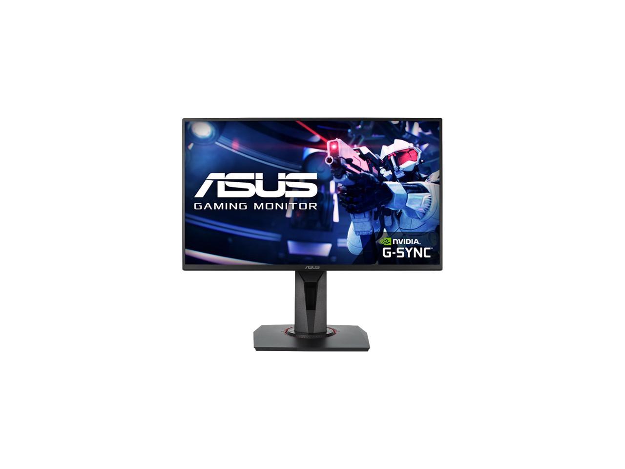 ASUS VG258Q 24.5" Full HD 1080p 144Hz 1ms Eye Care G-SYNC Compatible FreeSync Gaming Monitor with DP HDMI DVI