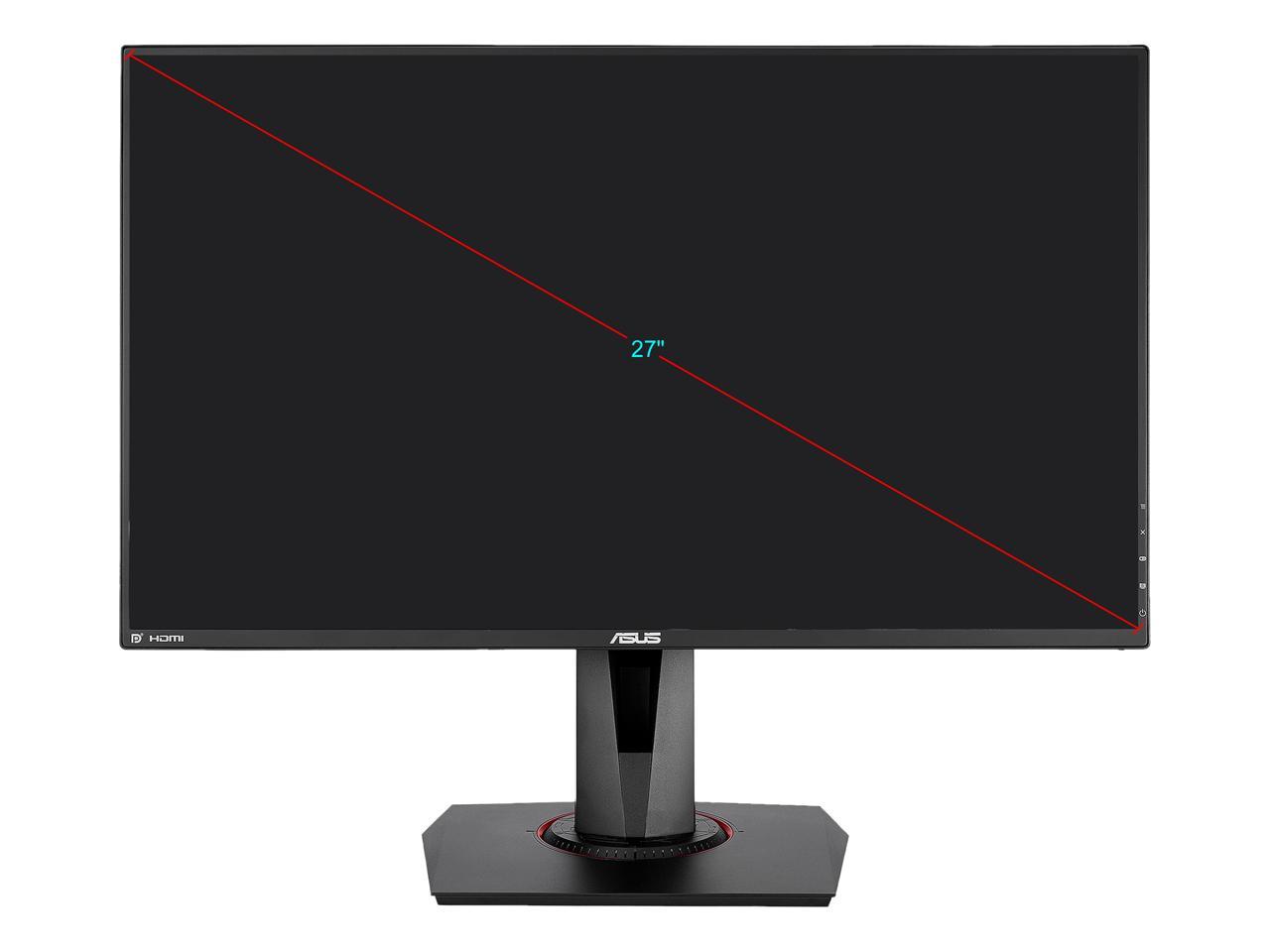 ASUS VG279Q 27" Full HD 1920 x 1080 1ms MPRT , 3ms(GTG) 144 Hz DVI, HDMI, DisplayPort FreeSync (AMD Adaptive Sync) Built-in Speakers Gaming Monitor, Full HD, IPS, 144Hz, Adaptive-Sync