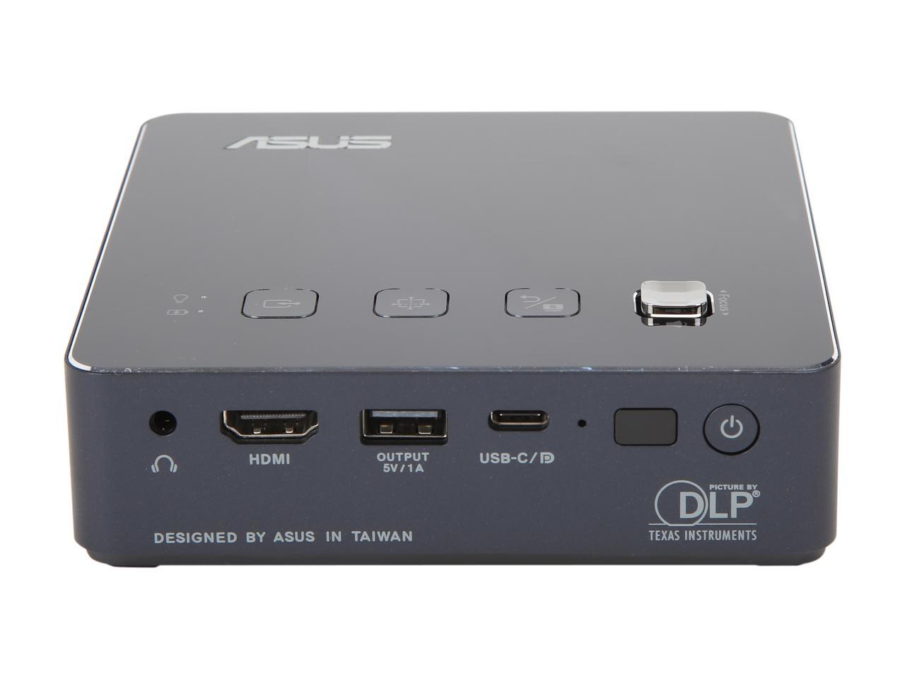 ASUS ZenBeam S2 Portable LED Projector, 500 Lumens, 720P, USB-C, Built-in 6000mAh Battery, Up to 3.5-hour Projection, Power Bank, Short Throw, Horizontal & Vertical Keystone Adjustment, Auto Focus, HDMI