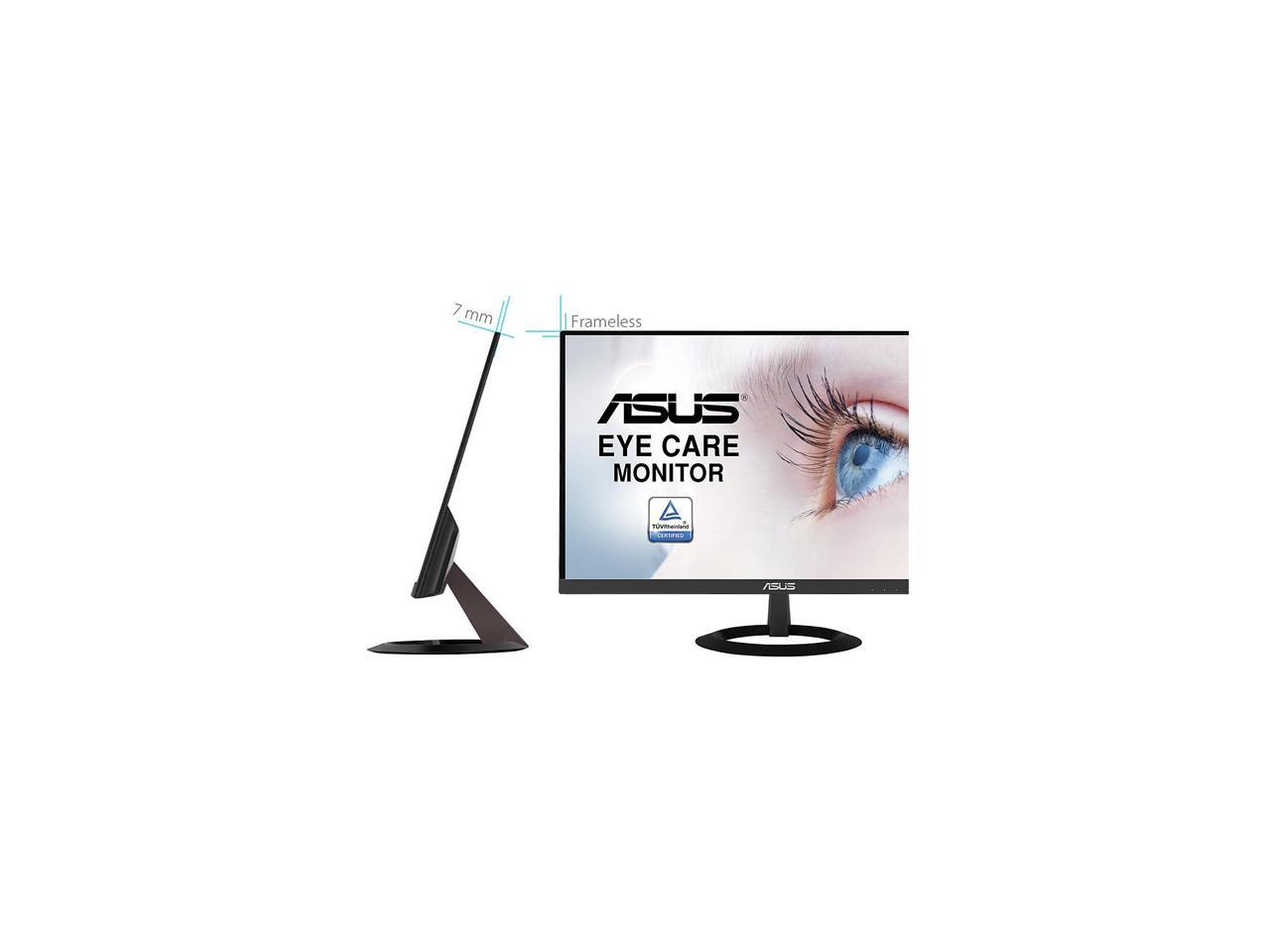 Asus VZ229HE 22" (Actual size 21.5") Full HD 1920 x 1080 HDMI VGA Blue Light Filter Frameless Bezel Eye Care Monitor