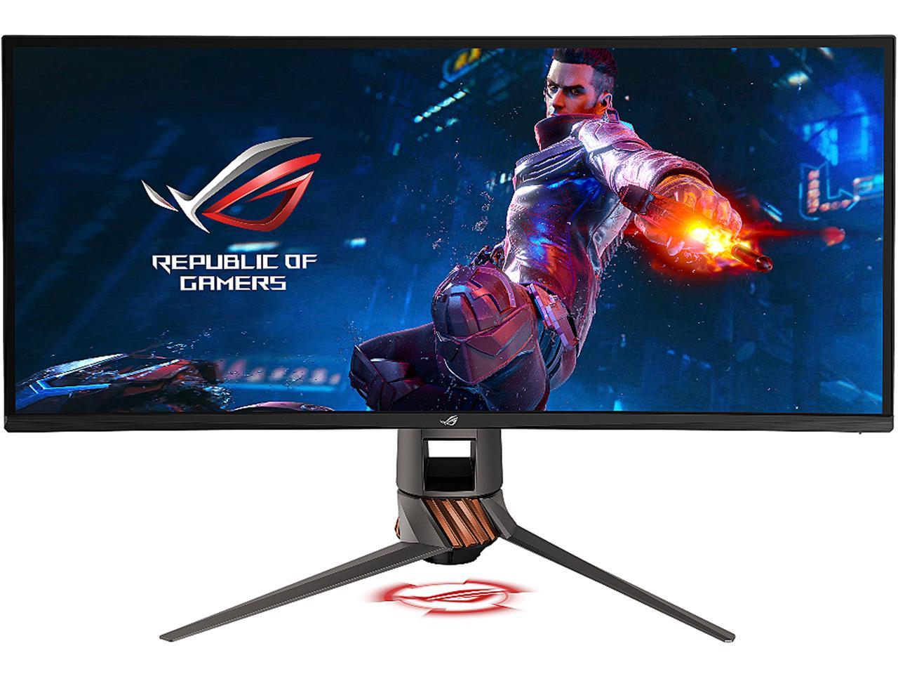 ASUS ROG Swift PG349Q Ultra-wide Curved Gaming Monitor - 34" 21:9 Ultra-wide QHD (3440 x 1440), Overclockable 120Hz , G-SYNC