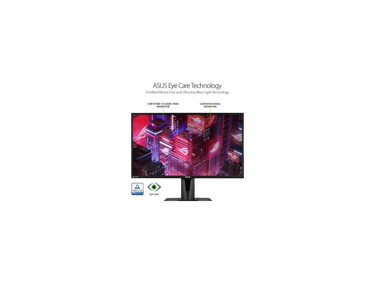 ASUS TUF Gaming VG27AQ 27" 2560 x 1440 WQHD 2K Resolution 165Hz 1ms 2xHDMI DisplayPort Adaptive-Sync G-SYNC Compatible Asus Eye Care with Ultra Low-Blue Light & Flicker-Free IPS HDR10 Gaming Monitor