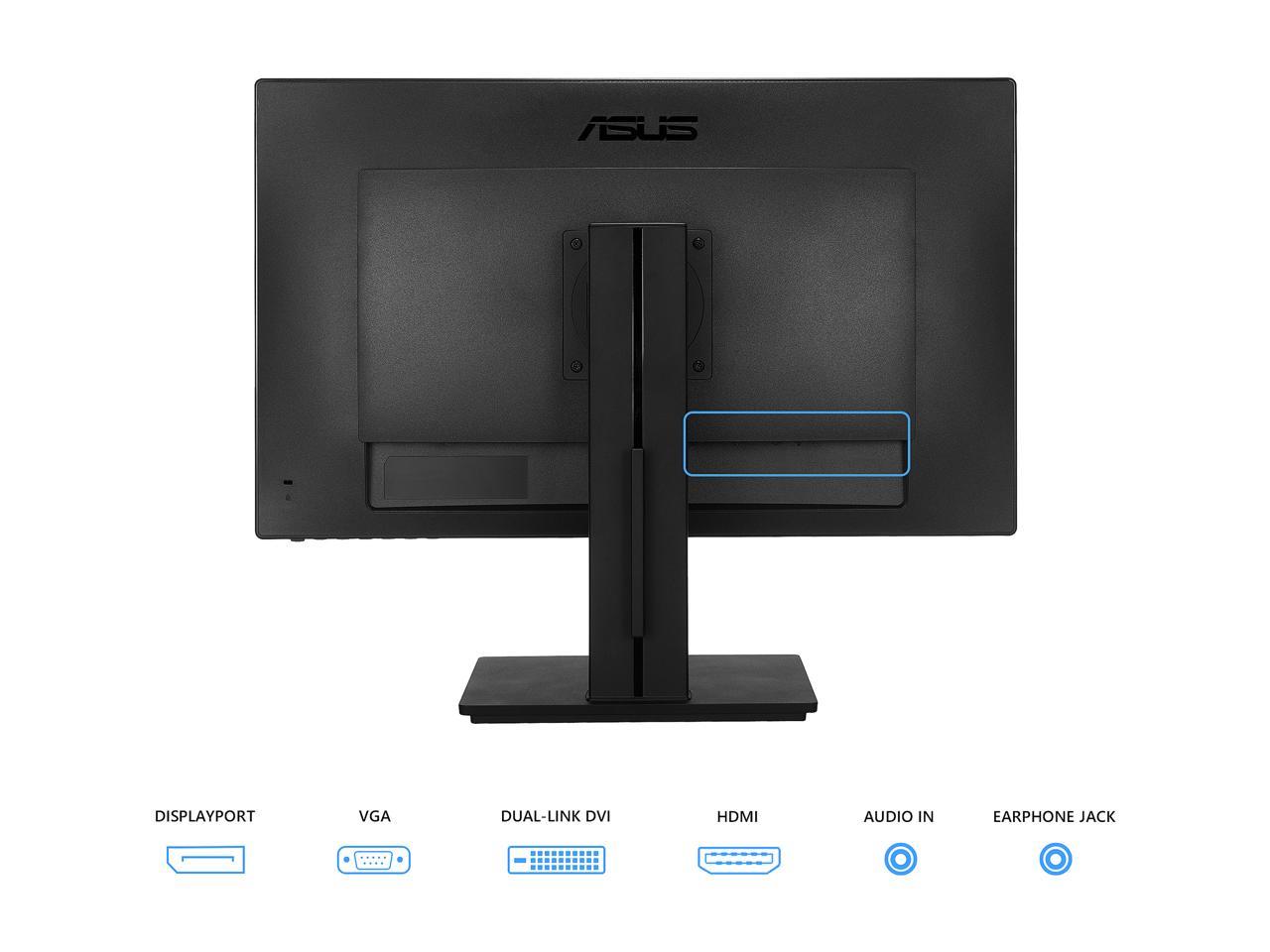 ASUS PB278QV 27" WQHD 2560 x 1440 2K Resolution 75Hz HDMI DVI-D DisplayPort VGA Adaptive-Sync Support Asus Eye Care with Ultra Low Blue-Light & Flicker-Free Technology Professional LED IPS Monitor