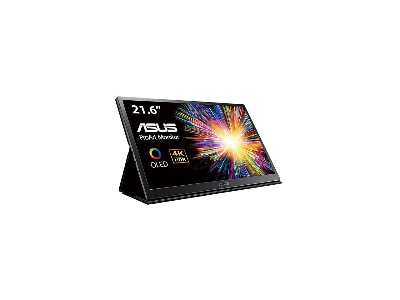 ASUS ProArt PQ22UC 21.6" 3840x2160 True 4K Resolution 0.1ms 2xUSB Type-C Micro HDMI HDR-10 Support SPLENDID Video Preset Non-Glare Widescreen Backlit LCD OLED Monitor