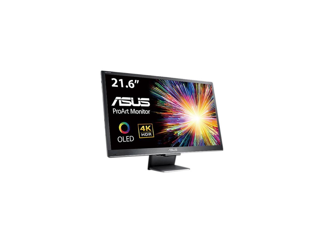 ASUS ProArt PQ22UC 21.6" 3840x2160 True 4K Resolution 0.1ms 2xUSB Type-C Micro HDMI HDR-10 Support SPLENDID Video Preset Non-Glare Widescreen Backlit LCD OLED Monitor