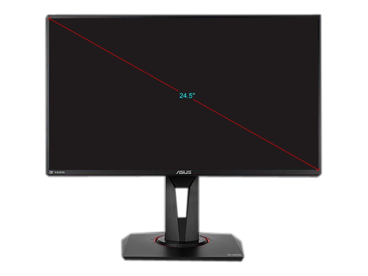 ASUS TUF GAMING VG259Q 25" (Actual size 24.5") Full HD 1920 x 1080 1ms (MPRT) 144Hz HDMI DisplayPort Built-in Speakers Extreme Low Motion Blur Adaptive-sync IPS Gaming Monitor