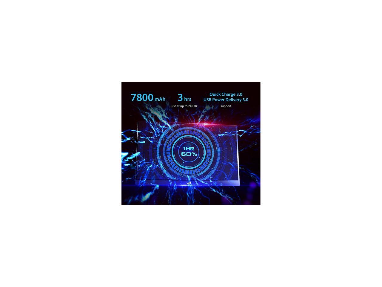 ASUS ROG Strix XG17AHPE 17" (Actual size 17.3") Full HD 1920 x 1080 3 ms (GTG) 240 Hz (Max) Micro HDMI, USB-C Built-in Speakers Portable IPS Gaming Monitor
