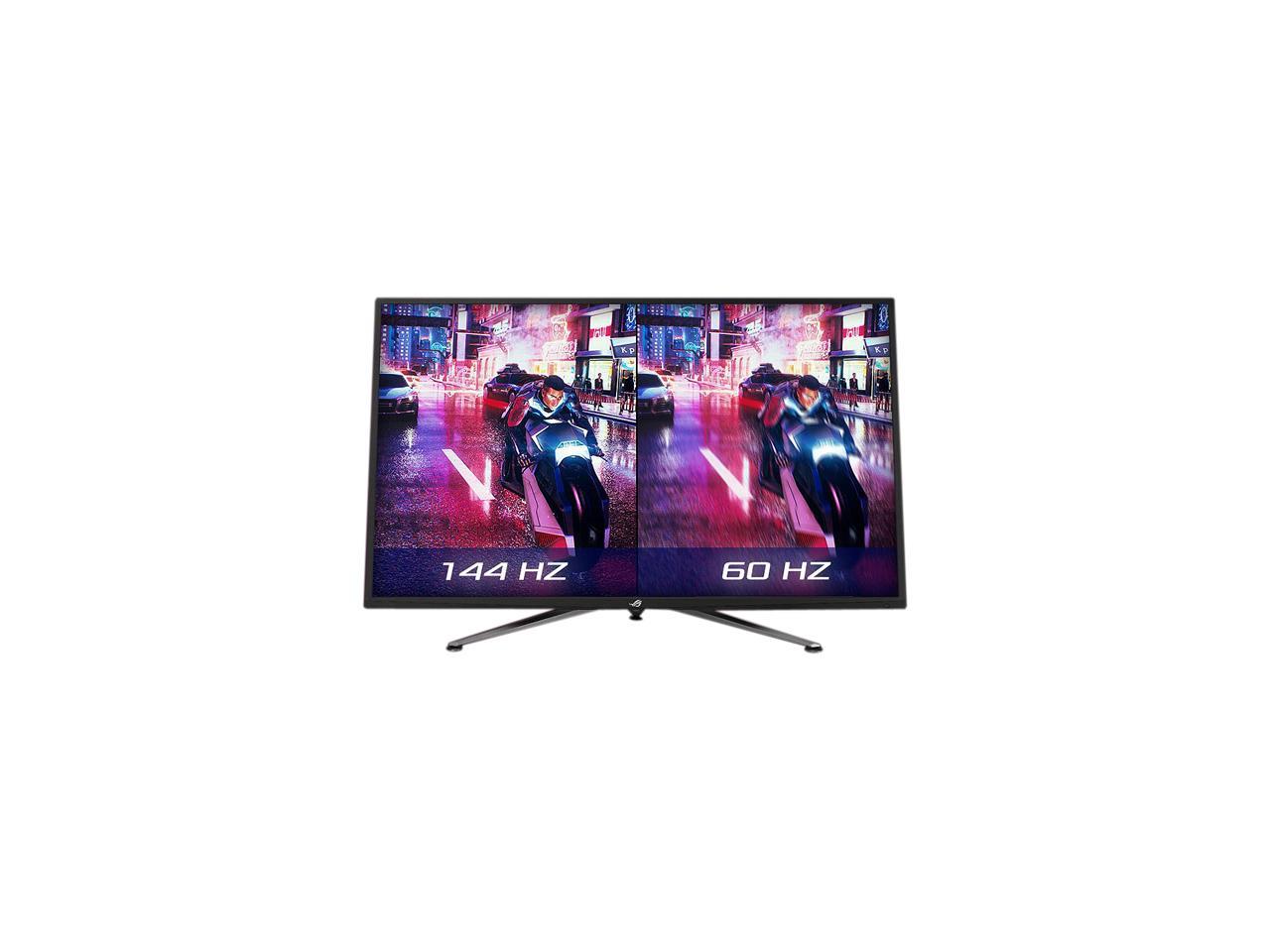 ASUS ROG Swift PG43UQ 43" UHD 3840 x 2160 (4K) 1 ms (MPRT) 144 Hz 2xHDMI, 2xDisplayPort, USB, G-SYNC Compatible, DSC, DisplayHDR 1000, DCI-P3 90%, Adaptive Sync, Shadow Boost, Built-in Speakers Gaming Monitor