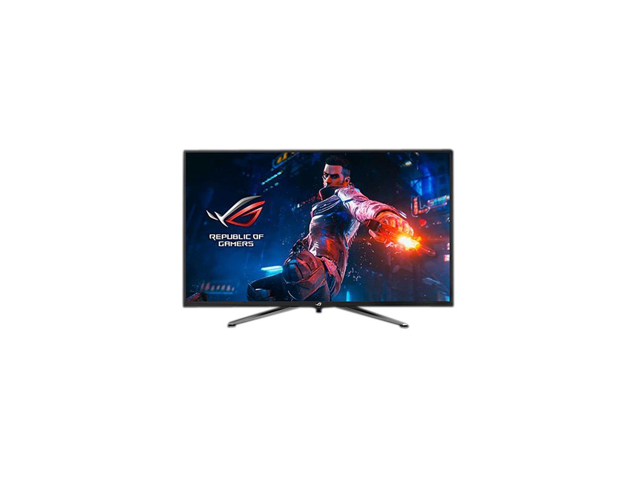 ASUS ROG Swift PG43UQ 43" UHD 3840 x 2160 (4K) 1 ms (MPRT) 144 Hz 2xHDMI, 2xDisplayPort, USB, G-SYNC Compatible, DSC, DisplayHDR 1000, DCI-P3 90%, Adaptive Sync, Shadow Boost, Built-in Speakers Gaming Monitor