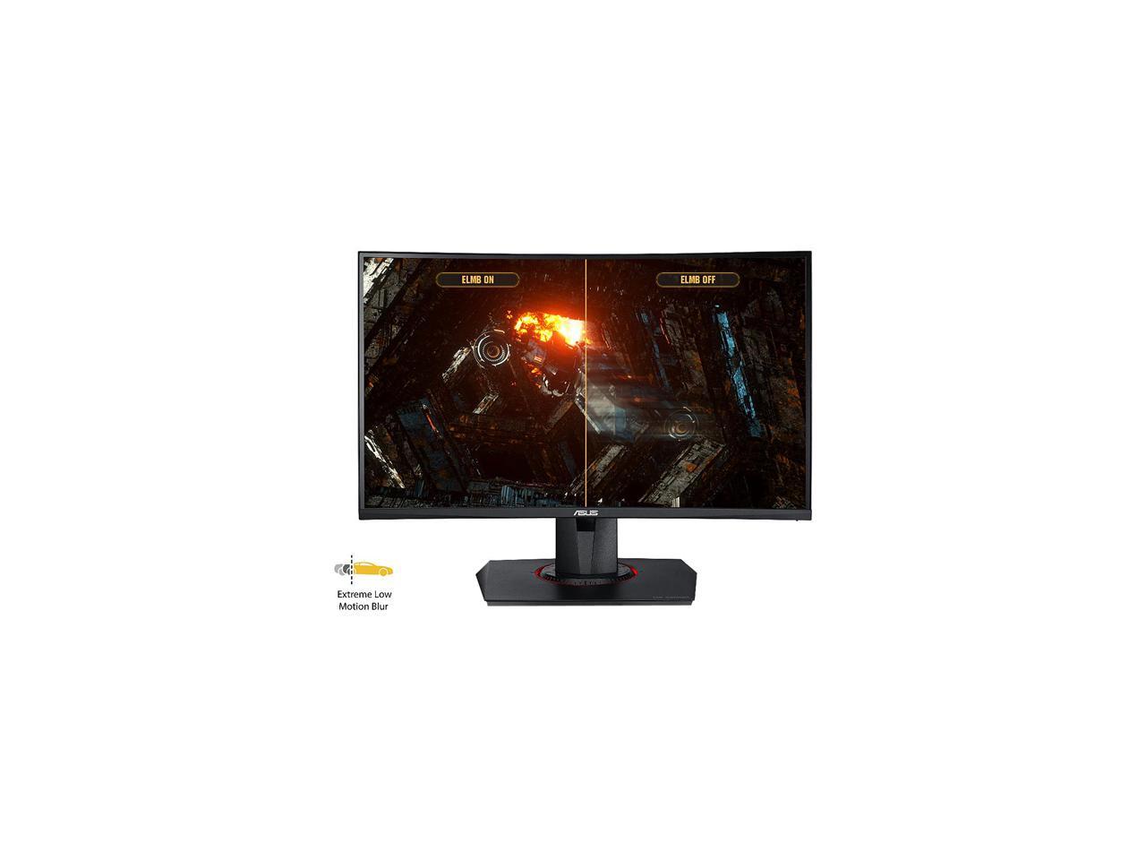 ASUS TUF GAMING VG27WQ 27" WQHD 2560 x 1440 (2K) 1ms (MPRT) 165Hz (Max) HDMI, DisplayPort FreeSync DisplayHDR 400 Built-in Speakers Curved Gaming Monitor