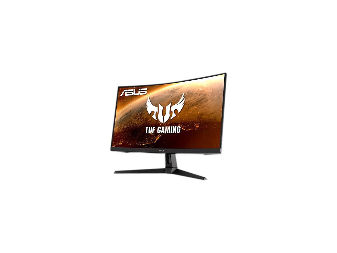 ASUS TUF Gaming VG27WQ1B 27" Curved Monitor, 1440P WQHD (2560 x 1440), 165Hz (Supports 144Hz), 1ms, Adaptive-sync/FreeSync Premium, Extreme Low Motion Blur, Eye Care, HDMI DisplayPort, HDR10