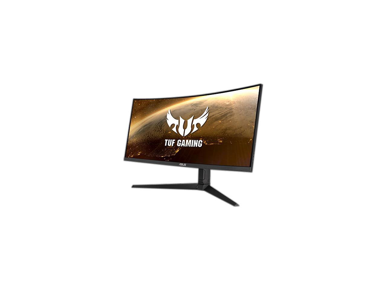 ASUS TUF Gaming VG34VQL1B 34" Curved HDR Monitor, WQHD (3440 x 1440), 165Hz, 1ms, Extreme Low Motion Blur, FreeSync Premium, Eye Care, 2 x DisplayPort 2 x HDMI USB, Height Adjustable, DisplayHDR 400