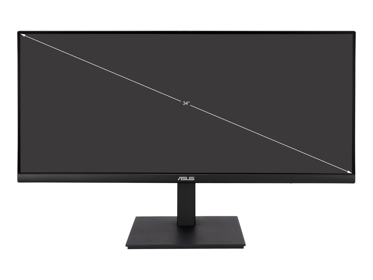 ASUS 34" Ultrawide HDR Gaming Monitor (VP349CGL) - 21:9 UWQHD (3440 x 1440), IPS, 100Hz, 1ms, USB-C w/ Power Delivery, FreeSync, Eye Care Plus, VESA Mountable, HDMI, DisplayPort, Height Adjustable