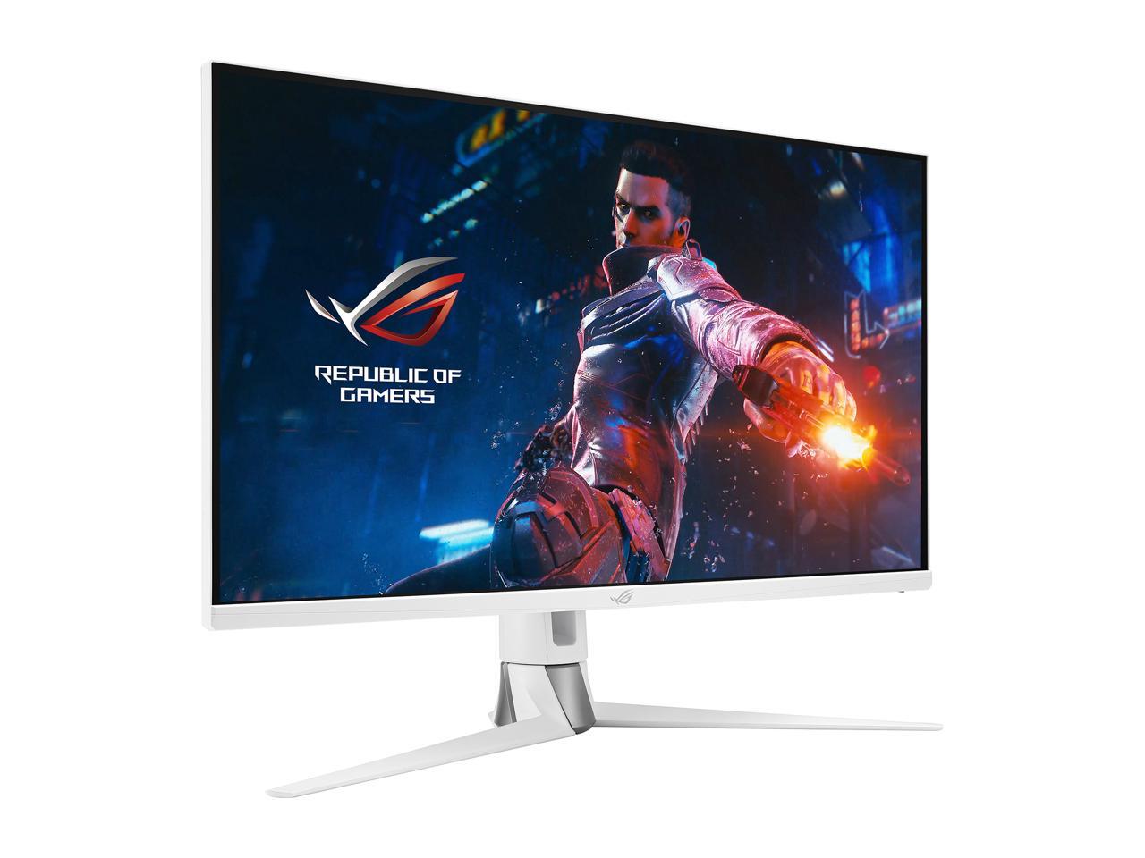 ASUS ROG Swift 32" 1440P Gaming Monitor (PG329Q-W) - White, QHD (2560 x 1440), Fast IPS, 175Hz, 1ms, Extreme Low Motion Blur Sync, G-Sync Compatible, Eye Care, DisplayPort, HDMI, USB, DisplayHDR600