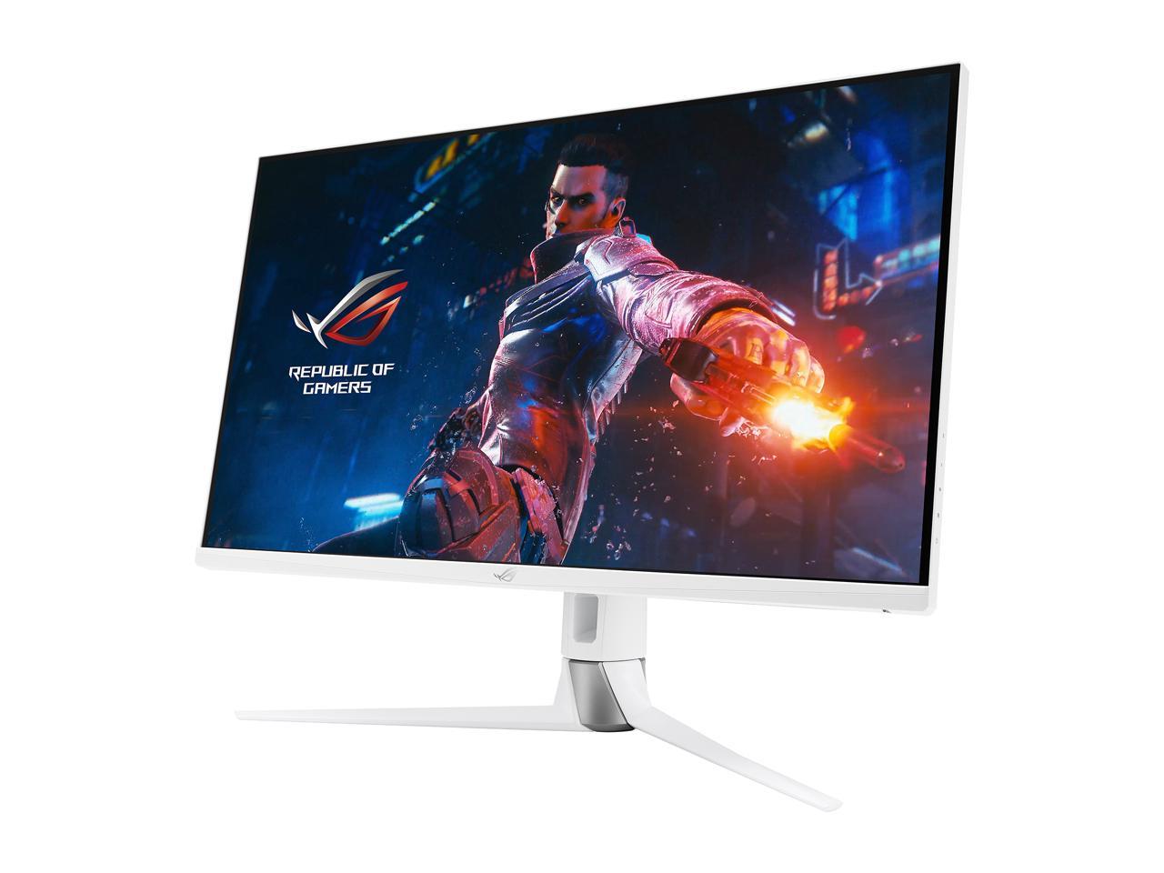ASUS ROG Swift 32" 1440P Gaming Monitor (PG329Q-W) - White, QHD (2560 x 1440), Fast IPS, 175Hz, 1ms, Extreme Low Motion Blur Sync, G-Sync Compatible, Eye Care, DisplayPort, HDMI, USB, DisplayHDR600