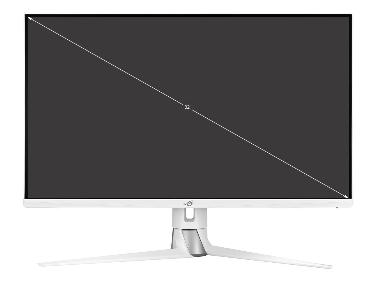 ASUS ROG Swift 32" 1440P Gaming Monitor (PG329Q-W) - White, QHD (2560 x 1440), Fast IPS, 175Hz, 1ms, Extreme Low Motion Blur Sync, G-Sync Compatible, Eye Care, DisplayPort, HDMI, USB, DisplayHDR600