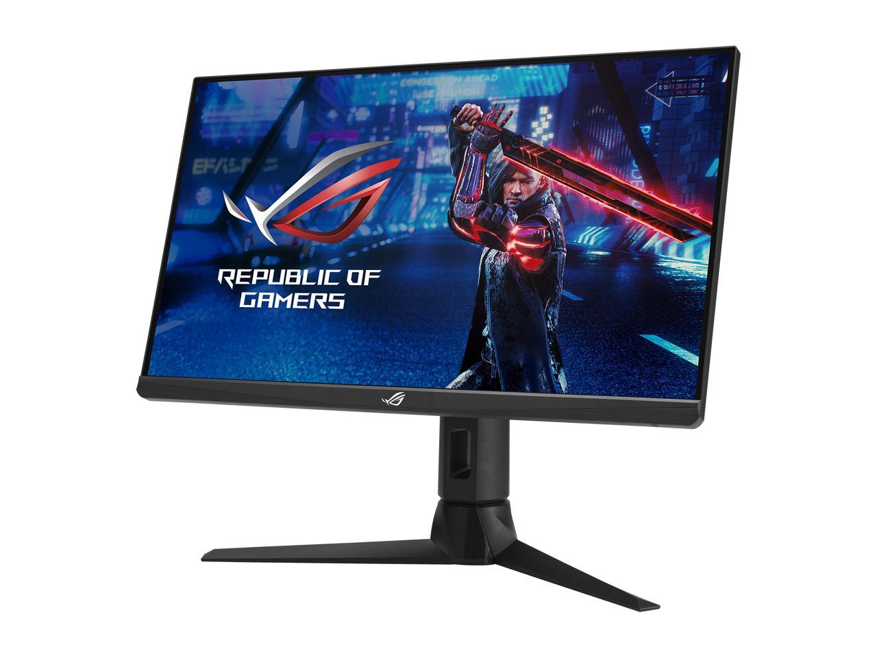 ASUS ROG Strix 24.5" 1080P HDR Gaming Monitor (XG259CM) - Full HD, Fast IPS, 240Hz, 1ms, Extreme Low Motion Blur Sync, G-Sync Compatible, KVM Support, Tripod Socket for Webcam, USB Type-C, DisplayPort