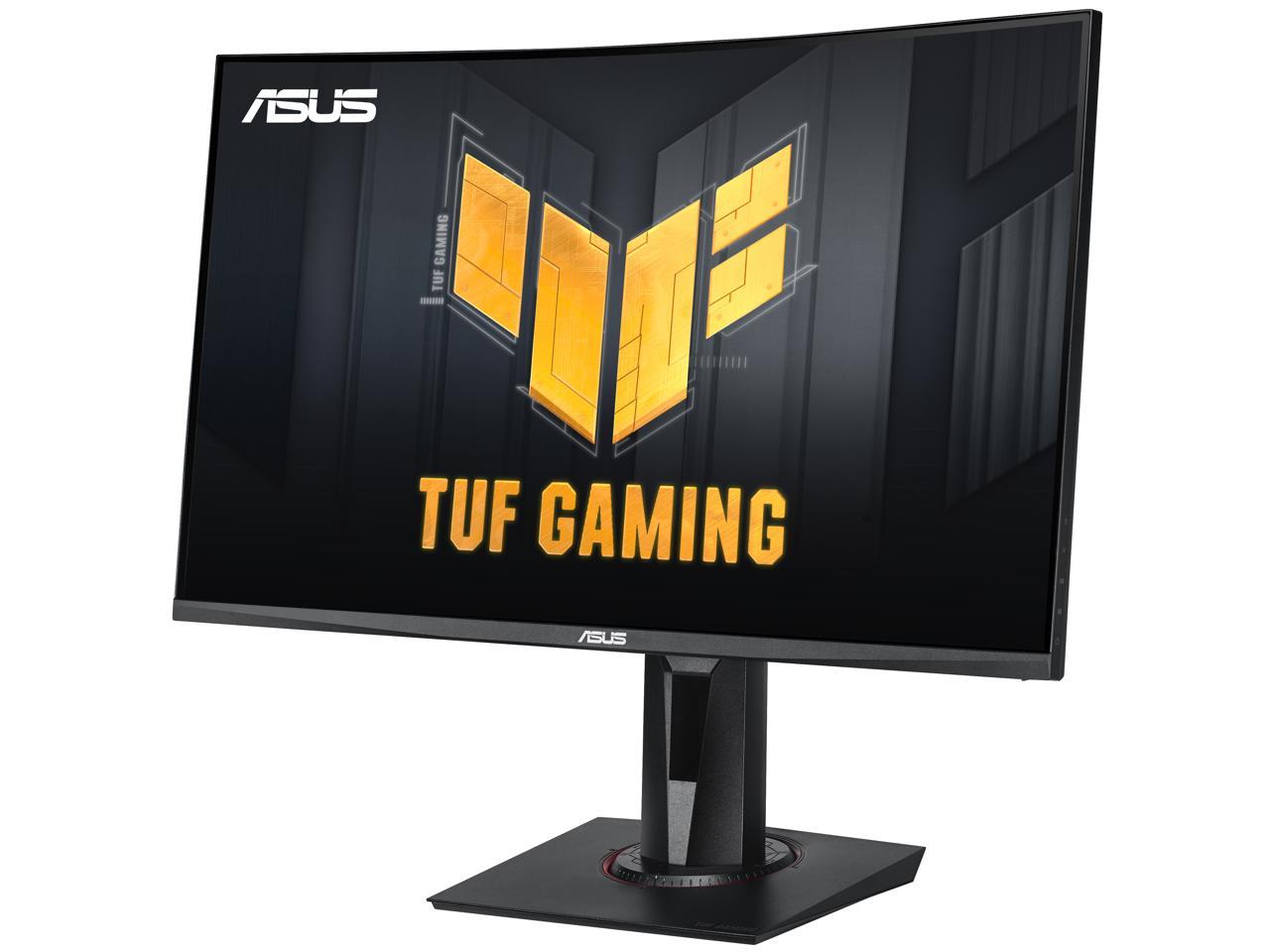 ASUS 27" 1080P TUF Gaming Curved HDR Monitor (VG27VQM) - Full HD, 240Hz, 1ms, Extreme Low Motion Blur, Adaptive-Sync, FreeSync Premium, Speakers, Eye Care, HDMI, DisplayPort, USB, Height Adjustable
