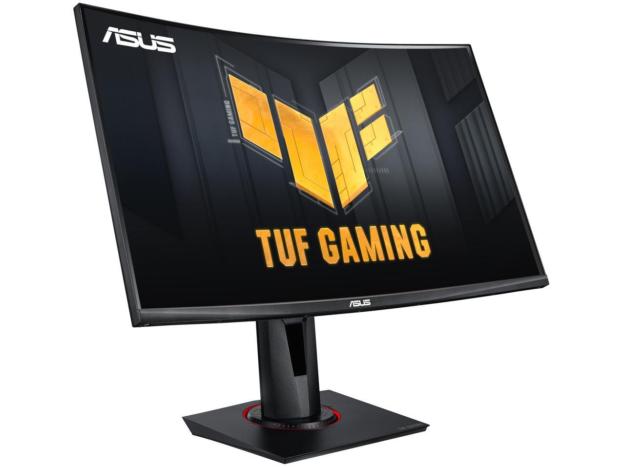 ASUS 27" 1080P TUF Gaming Curved HDR Monitor (VG27VQM) - Full HD, 240Hz, 1ms, Extreme Low Motion Blur, Adaptive-Sync, FreeSync Premium, Speakers, Eye Care, HDMI, DisplayPort, USB, Height Adjustable